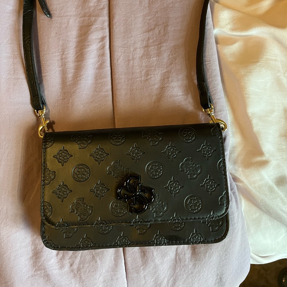 Guess black noelle mini crossbody